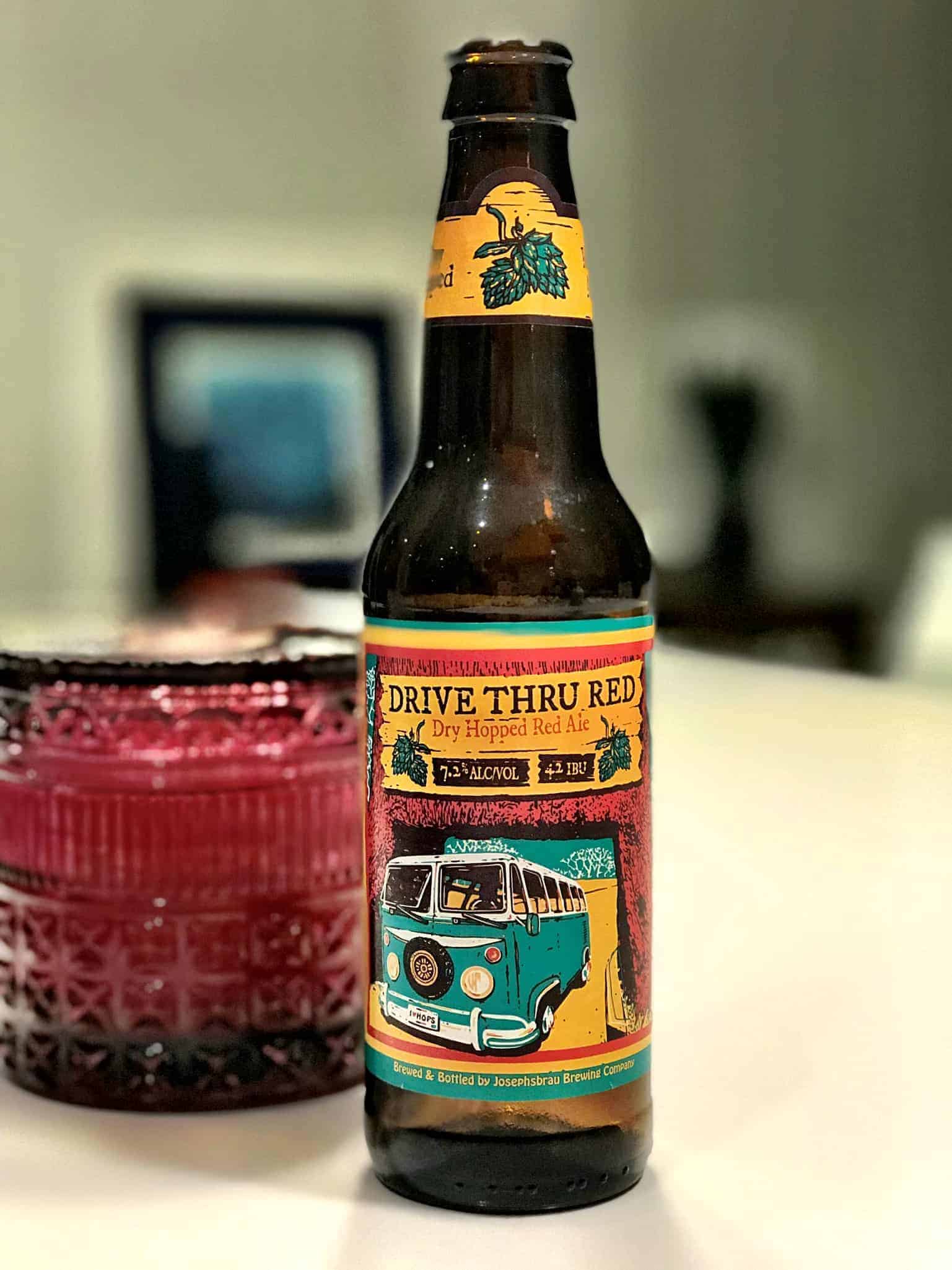 Caveman Beer Reviews: Josephsbrau Drive Thru Red Dry Hopped Red Ale