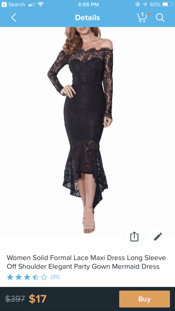 best things to buy on wish - special occasion gowns