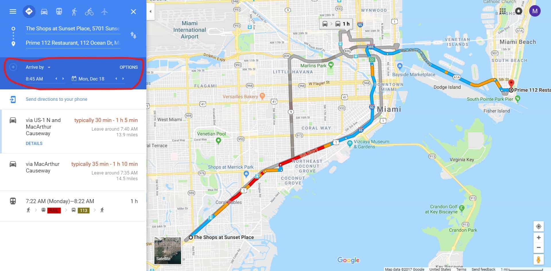 google traffic map