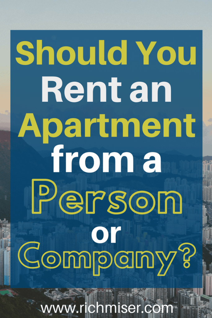 Should You Rent an Apartment From a Person or Company?