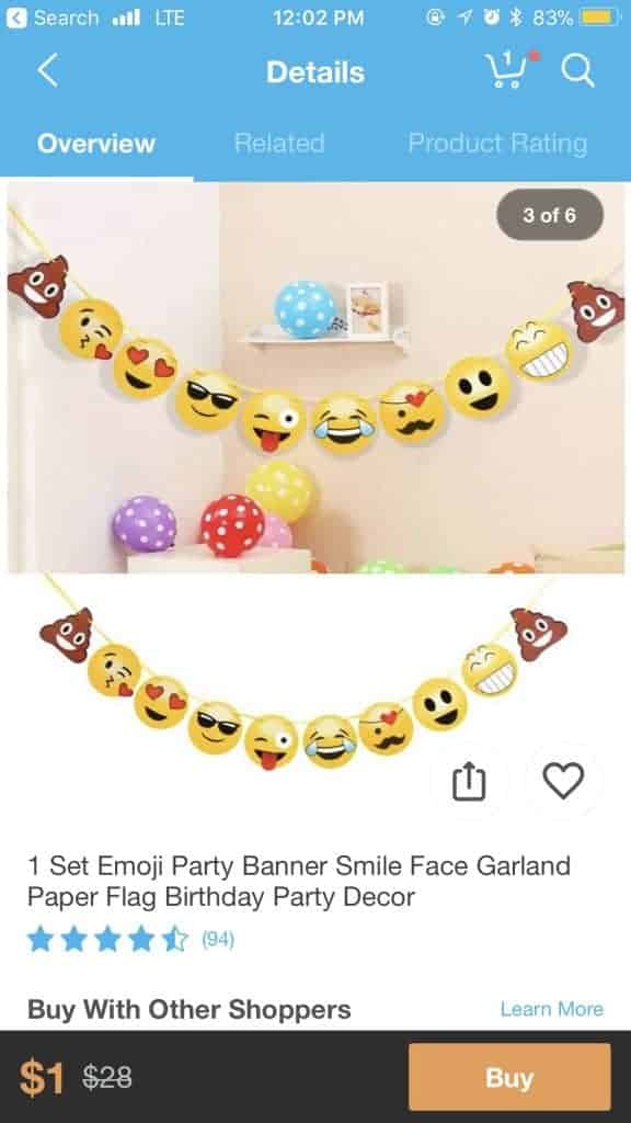 best things to buy on wish - party decorations