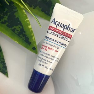 aquaphor lip balm - part of your skin care regimen