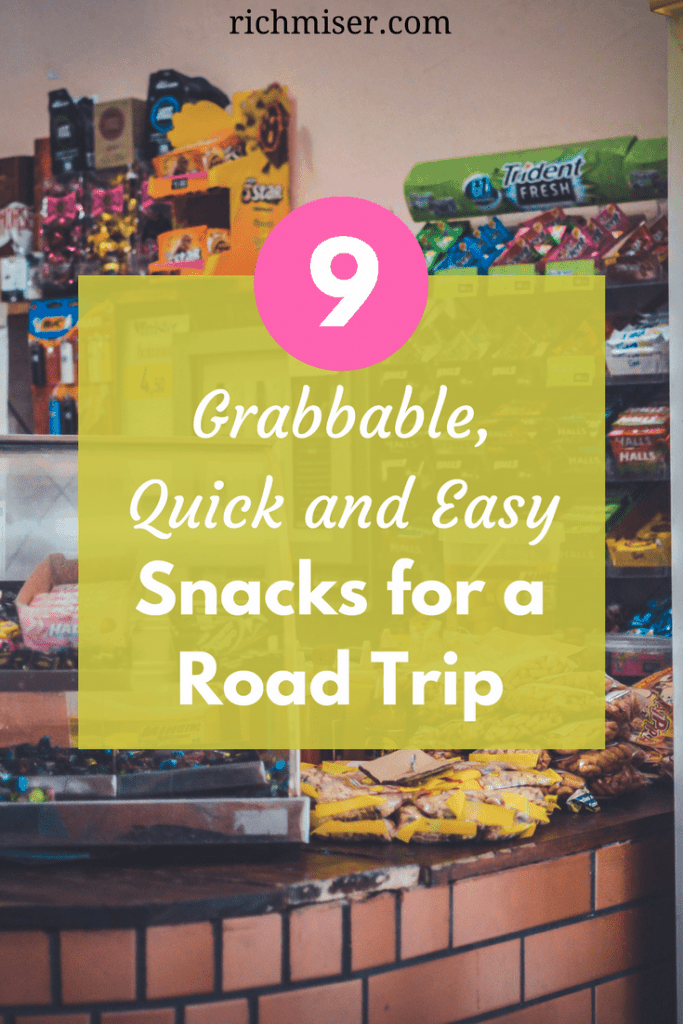 good snacks, easy snacks, and best munchies for when you're on the road