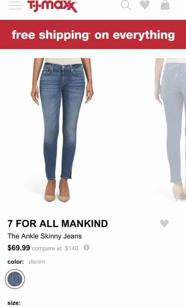 Best place to buy jeans online Tjmaxx