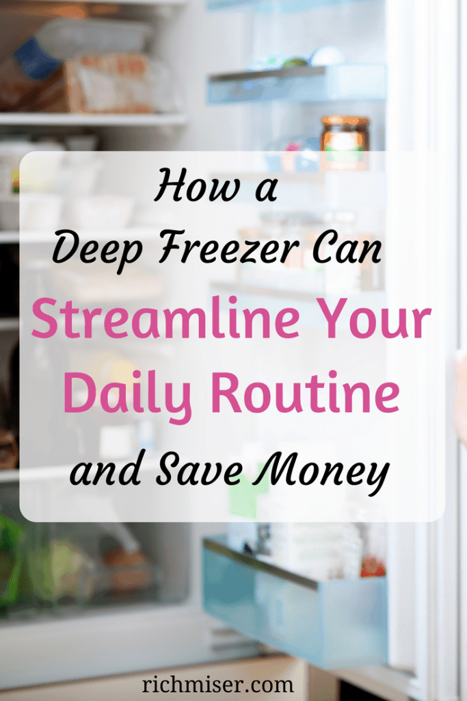 deep freezer, freezer meals, meal planning tips