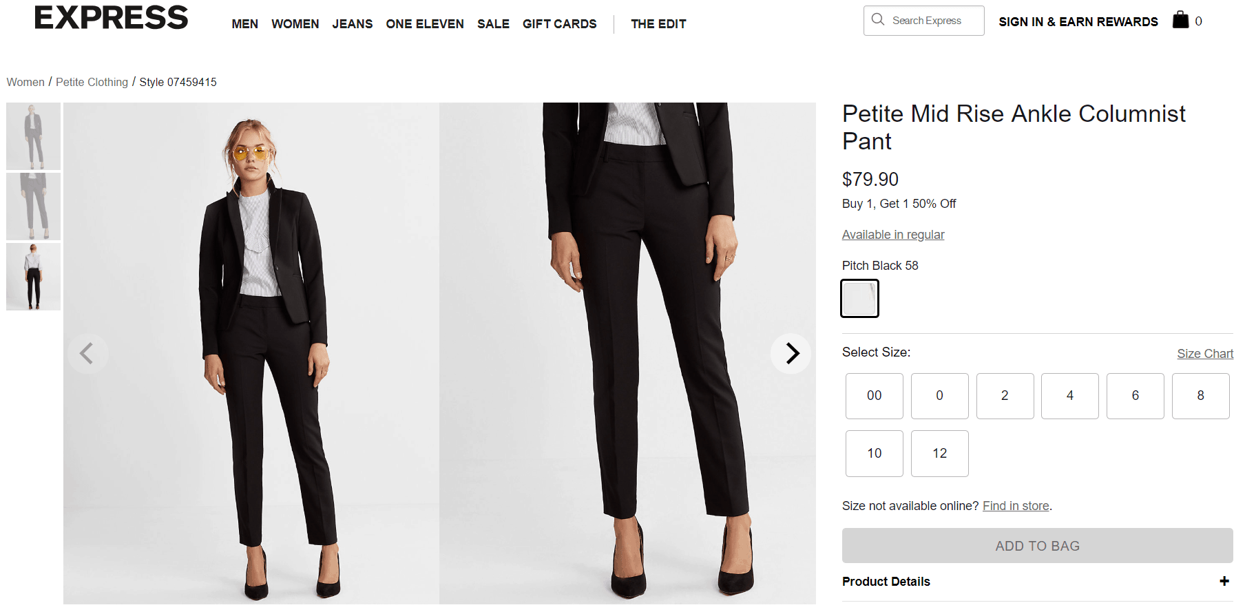 petite work pants