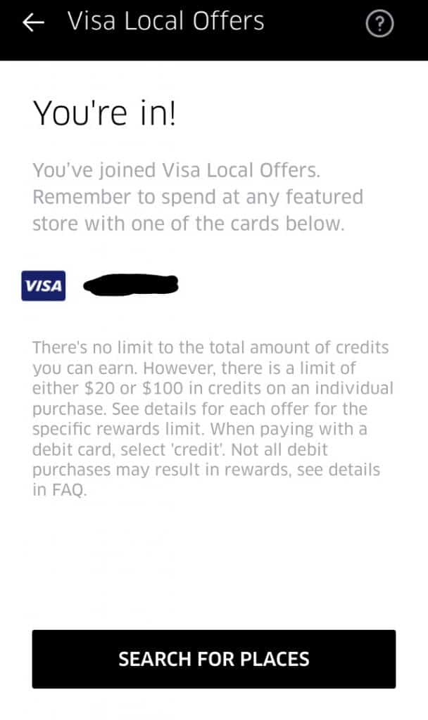 visa local offers sign-up