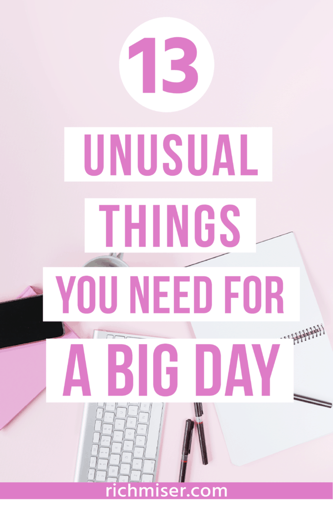 13 Unusual Things You Need for a Big Day