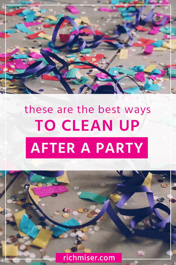 These Are the Best Ways to Clean Up After A Party