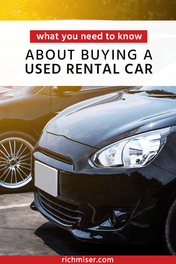 What you need to know about buying a used rental car