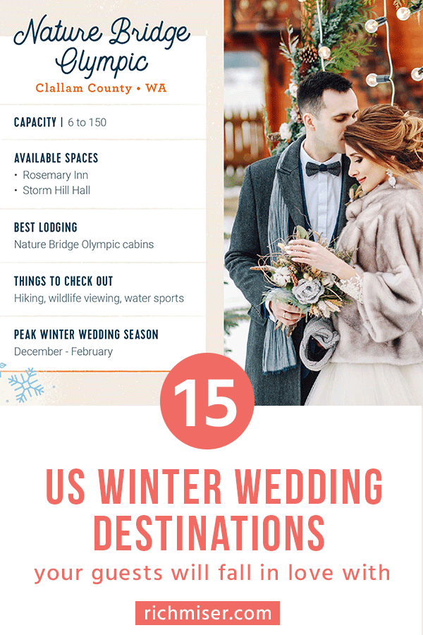 15 US Winter Wedding Destinations Your Guests Will Fall in Love With