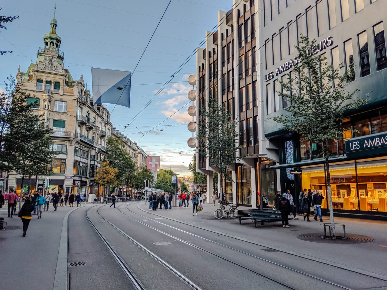 Bahnhofstrasse, one of the best places to visit in Switzerland